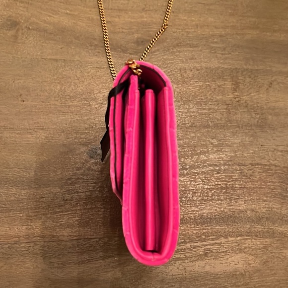 Versace La medusa icon quilted velvet pink Barbie leather crossbody bag NEW - Picture 7 of 9